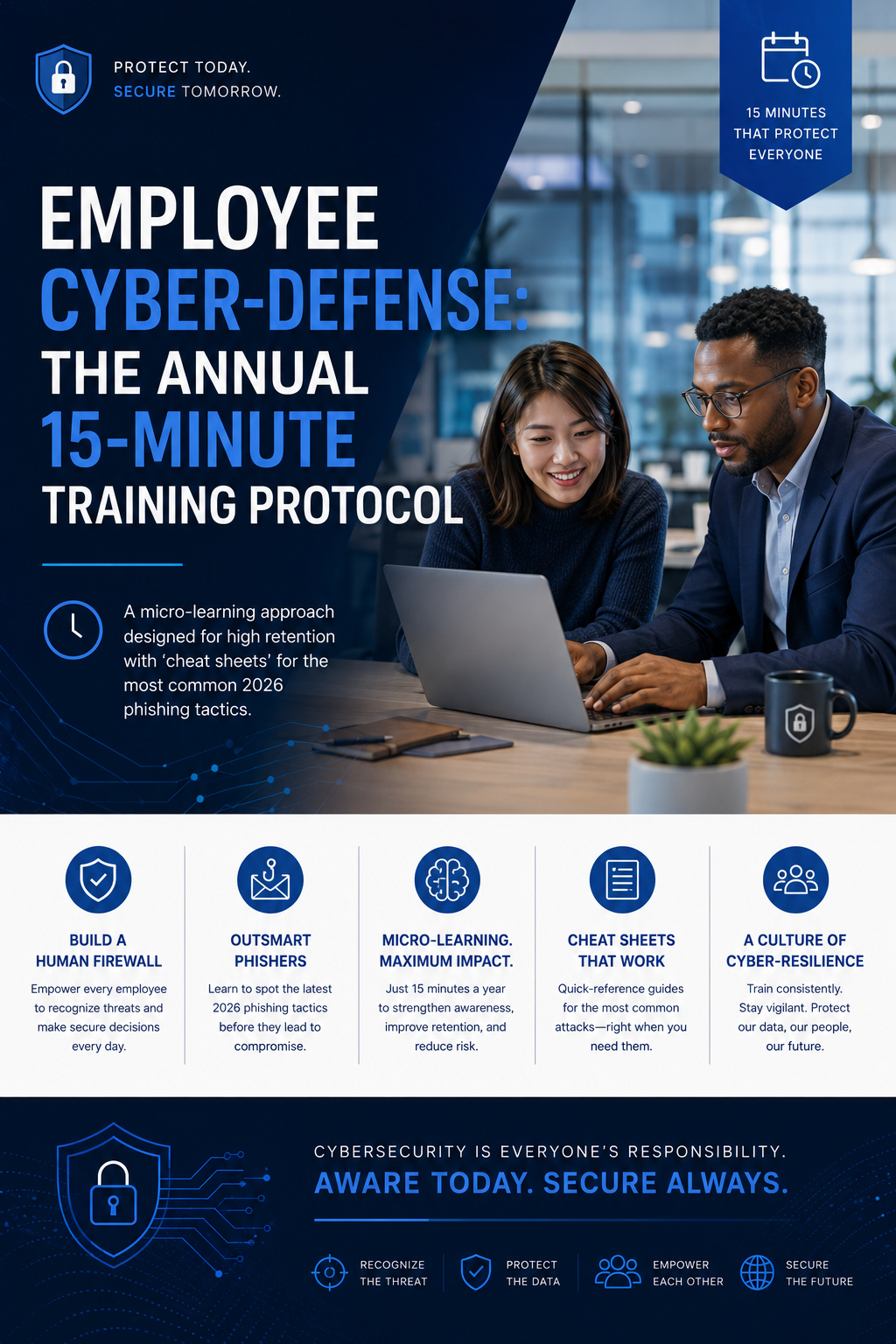 Employee Cyber Defense: The Annual 15 Minute Training Protocol