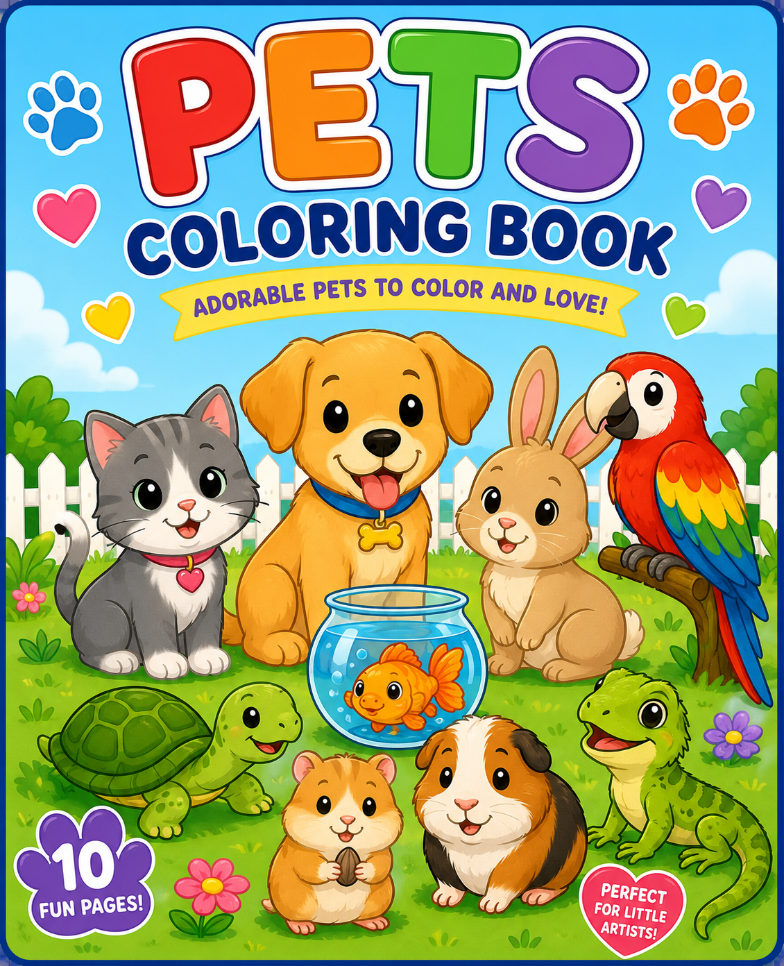 Pets Coloring Book