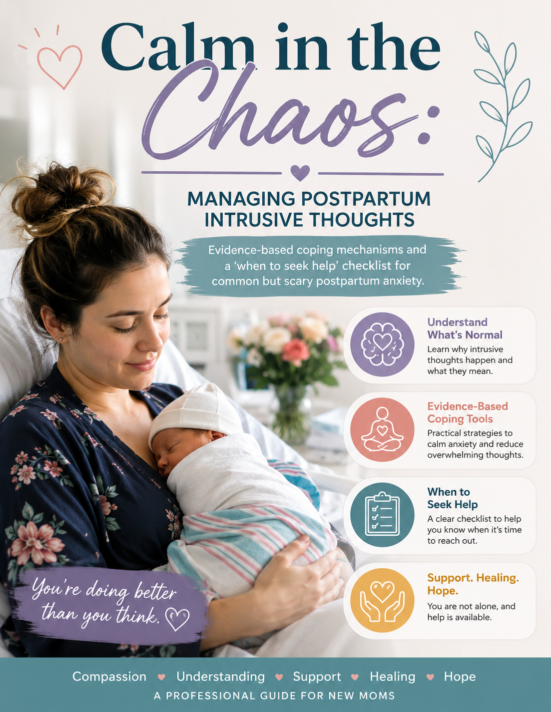 The Calm in the Chaos: Managing Postpartum Intrusive Thoughts
