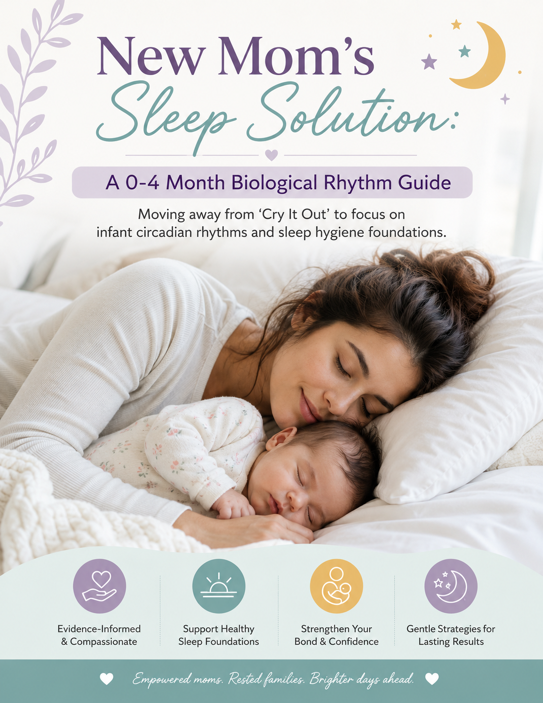 New Moms Sleep Solution: A 0-4 Month Biological Rhythm Guide