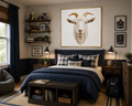 Wall Art Goat WHITE