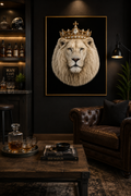 Wall Art Lion BLACK