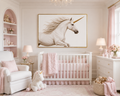 Wall Art Unicorn WHITE